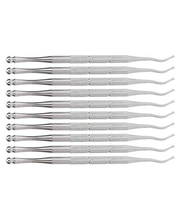 Ingrown Toenail Files Lifter Stainless Steel Curved Tip Tool for Deep Cleaning Nail Correction and Reducing Toe Discomfort with Multiple Uses