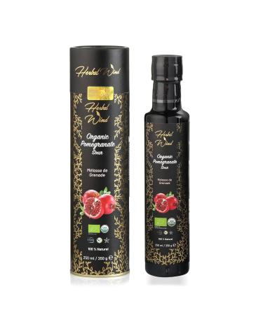 Herbal Wind Pomegranate Molasses 100% Natural Pomegranate Sour from Turkey Traditional Middle Eastern Ingredients Organic Sirup - 8.4 Fl Oz
