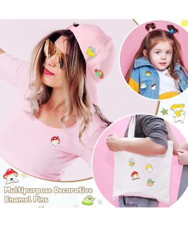 Mushroom Frog Enamel Pins Set - 50 Pcs | Cute Cartoon Lapel Badge | Kawaii Backpack Pins | Funny Mushroom Gifts for Bags, Clothes, Caps - Buy Online on GoSupps.com