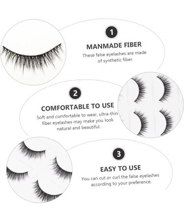 FOMIYES 15 Pairs Short False Eyelashes Fake Eyelash Fake Eye Lashes D Fake Lashes Reusable Fake Lashes Eyelashes Fake Cosmetic Eyelashes False Lashes Stage Eyelash Thick Eyelash Slim - Buy Online on GoSupps.com