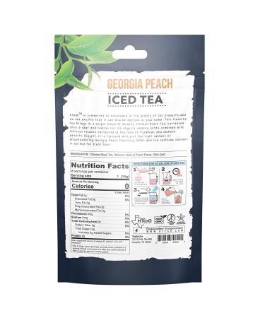 Homemade Georgia Peach Black Iced Tea Sachets - 4 Gallons, Pack of 8 Sachet Bags - Buy Online on GoSupps.com