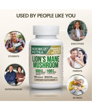 Organic Lion s Mane Capsule: 10:1 Concentration Equals 10 000mg Mushroom Enhanced with Blueberry for Vitality Mental Clarity and Concentration 120 Plant-Based Capsules (No Tablets/Powder) 120 Count (Pack of 1) - Buy Online on GoSupps.com
