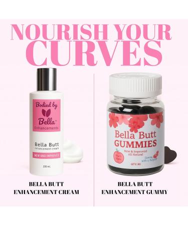 Bodied by Bella Butt Enhancement Cream Fast-Absorbing Booty Cream to Firm Smooth & Support Fuller Sculpted Glutes Plant-Based Butt Growth Formula with Fenugreek Saw Palmetto & Plant Oils 200mL - Buy Online on GoSupps.com