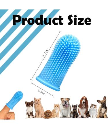 10Pcs Dog Toothbrush Dog Finger Toothbrush 360 Pets Teeth Cleaning Toothbrush Kit for Dogs Puppies Dog Teeth Cleaning Products for Cats Small Pets Dental Care (Blue) - Buy Online on GoSupps.com