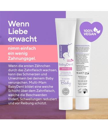 Multi-Mam BabyDent Gel for Teething Relief - 15ml | Soothing Baby Tooth Gel - Fast International Shipping - Buy Online on GoSupps.com