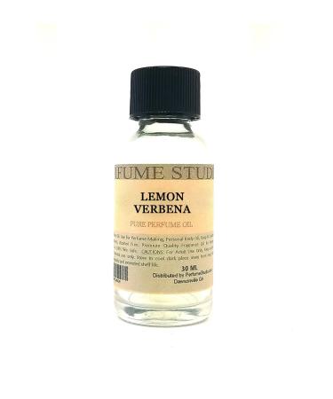 Pure Perfume Oil for Perfume Making Personal Body Oil Soap Candle Making & Incense Splash-On Clear Glass Bottle. Premium Quality Undiluted & Alcohol Free (1oz Lemon Verbena)