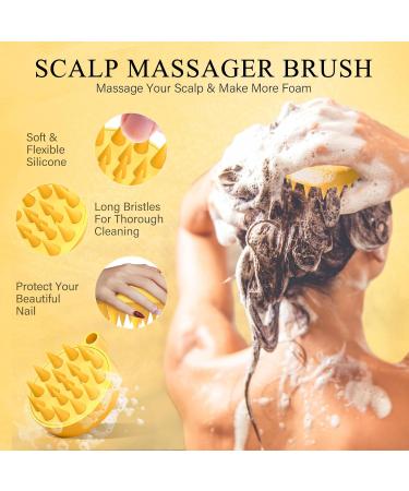 SHVYOG Ginger Scalp Scrub - Exfoliator for Build-Up Strengthening Hair Treatment with Massager 10.58 OZ - Buy Online on GoSupps.com