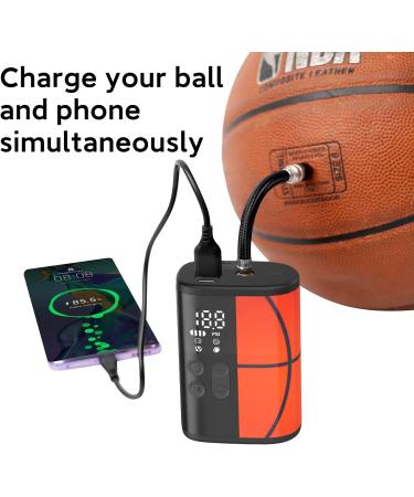 Electric Basketball Pump with Pressure Gauge and LED Lighting | Woowind Ball Inflator P101 | Portable Sports Ball Air Pump - Buy Online on GoSupps.com
