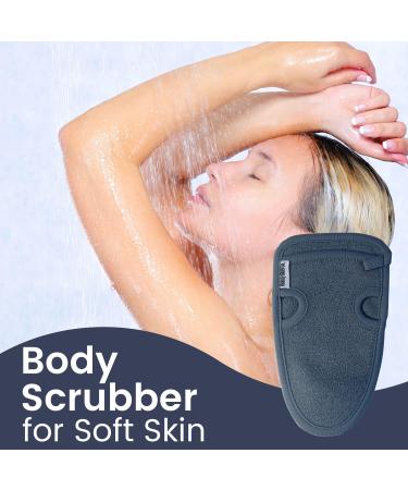 TheBeautyClothCo Exfoliating Gloves - 2 PC Body Scrubber for Soft Skin - Lymphatic Drainage Gloves for Dead Skin Remover - Advanced Skincare Kit for Women & Men - Buy Online on GoSupps.com