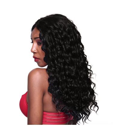 Buy GOTTA Synthetic Lace Front Wig for Black Women - 20" Curly Deep Wave Heat Resistant 150% Density Hair Extension - Buy Online on GoSupps.com