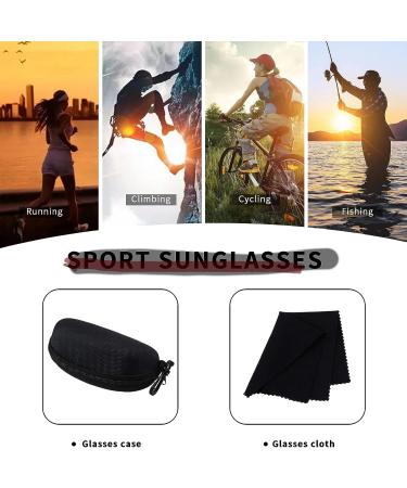 Men's Sport Sunglasses | JIEGO UV400 Protection | Navy Blue | 70mm | Ideal for Baseball, Running, Fishing, Cycling - Buy Online on GoSupps.com