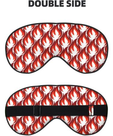 Fire Symbols Sleep Mask - Double-Sided Adjustable Eye Mask for Perfect Shading & Reduced Eye Edema | Soft Comfort for International Shipping - Buy Online on GoSupps.com