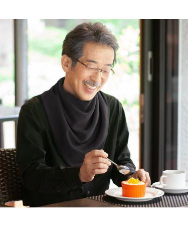 Care Designs Large Adult Neckerchief Bib | Waterproof & Stylish Clothing Protector for Elderly | Charcoal - Buy Online on GoSupps.com