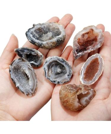 Natural Crystal Rough Raw Gem Collectible Ore s Natural Agate Geodes Drusy Quartz Slice Cluster (Color : 1-3.5cm Size : 1-5 cm) 1-5 cm 1-3.5cm - Buy Online on GoSupps.com