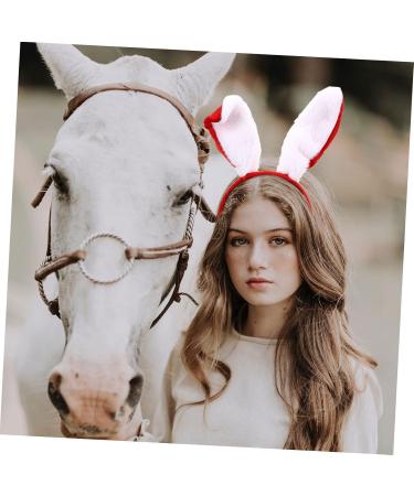 FRCOLOR Headband Hair Jewels for Women Girl Hair Accessories Stuffed Bunny for Hair Accessory for Costumes Outfit Bunny Costume Accessories Rabbit Ears Props Women's Fabric Red - Buy Online on GoSupps.com