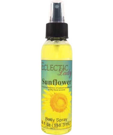 Sunflower Body Spray 4 ounces Body Mist for Women with Clean Light & Gentle Fragrance Long Lasting Perfume with Comforting Scent for Men & Women Cologne with Soft Subtle Aroma For Daily Use 4 Fluid Ounces