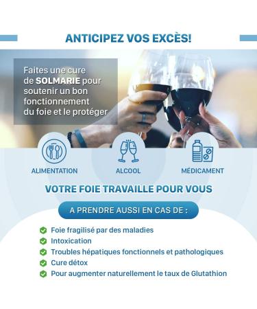 Solmarie Milk Thistle 100% Silybin High Purity Absorption 5 Times Greater than Silymarin via Study Liver Detox and Digestion 60 Capsules Milk Thistle by the French SOLAGE Laboratory - Buy Online on GoSupps.com