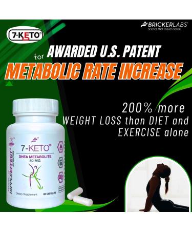 Bricker Labs 7-Keto DHEA Metabolite 50 mg Dietary Supplement for Metabolic Support and Energy Balance 60 Capsules - Buy Online on GoSupps.com