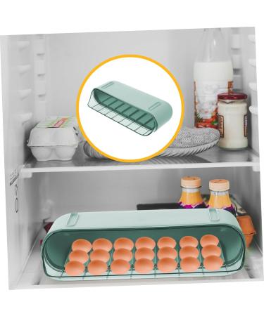 GLEAVI 1 Pc Slide Egg Collection Egg Stacker for Refrigerator Double Layer Food Container Protective Box Green 28.5X15CM - Buy Online on GoSupps.com