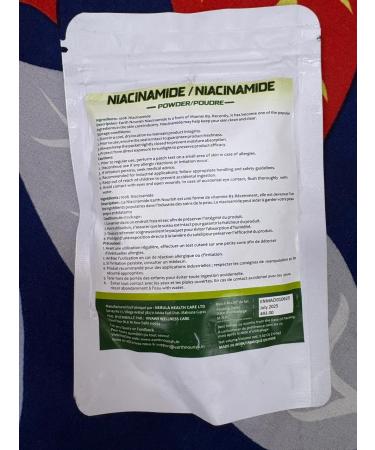 Earth Nourish Niacinamide Powder 3.52 Oz / 100g Cosmetic-Grade Ingredient for DIY Skincare Serums Creams and Formulations - Buy Online on GoSupps.com