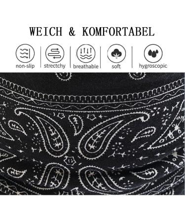 Headbands for Women Ladies Wide Hair Band Boho Floral Print Knot Elastic Running Yoga Head Wrap Hairbands(3 Colors) boho 1 - Buy Online on GoSupps.com