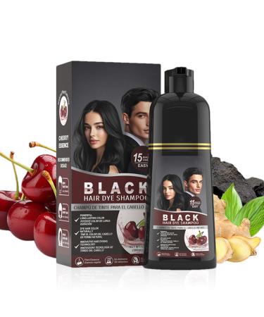 Saveurs - Un Shampooing De Couleur De Cheveux Noirs | Dye Capillaire 500 Ml De Teinturier De Coiffure V g tale - Shampooing De Dyeing Contre Les Cheveux Gris Pour Hommes Femmes Hydratantes La Maison 1 g (Lot de 1)