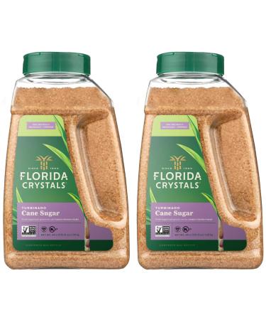 Florida Crystals Turbinado Cane Sugar 44 OZ Jug (Pack of 2)