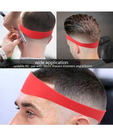 Neckline Shaving Template - Curved Hair Cutting Guide & Soft Silicone Trimming Tool for DIY Home Haircuts (Red - Buy Online on GoSupps.com