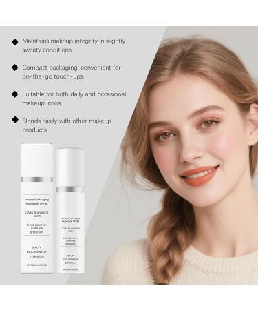  Nuvilo Hydrating Foundation - Moisture-rich liquid base for a smoother even complexion lightweight daily makeup (3 pieces) - Buy Online on GoSupps.com