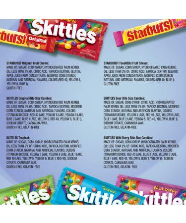 Valentine's Day Candy Mix: Skittles & Starburst 67.79oz Box - 30 Count - Buy Online on GoSupps.com