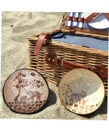2 Pcs Coconut Shell Dishes Astronaut Wall Hook Coconut Bowl Decoration Work Desk Decor Candy Snacks Bowl Fruit Bowl Coconuts Shell Bowl Bling Decor Key Bowl Manual Wooden Lip Gloss 15X7CMx2pcs As Shownx2pcs - Buy Online on GoSupps.com