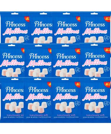 12 x Mallows Pink & White Marshmallows 150g - Soft Pink & White Marshmallows