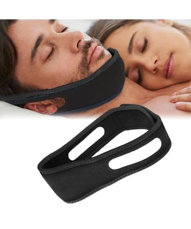 Anti snoring chin straps anti -snoring chin strap anti -table band snoring stopper anti snoring snoring solution for snoring reduction snore relief chin straps 2023 update (black)
