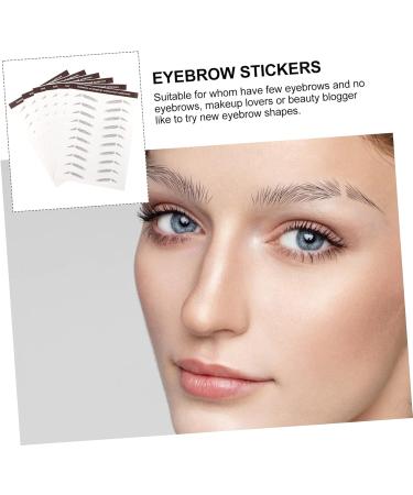 FOMIYES 12 Pcs Eyebrow Stickers Black Stickers Grooming Shaping Eyebrow Sticker Eyebrow Transfer Stickers 6d 1 count (Pack of 1) Brownx2pcs - Buy Online on GoSupps.com