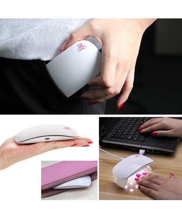 Makartt 6W LED Nail Dryer Curing Lamp USB Portable for Gel Nails - White C-01 Mini Nail Lamp - Buy Online on GoSupps.com