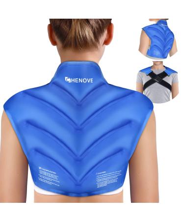 Chenove Ice Pack for Shoulders Upper Back Pain Relief with Strap Neck and Shoulder Ice Pack Wrap Rotator Cuff Gel Reusable with Cold Compression Therapy for Swelling Bruises Inflammation Soreness Ice Pack for Shoulde...
