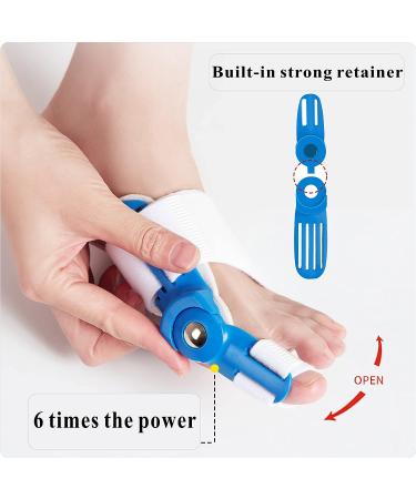 Ashomie Bunion Corrector Toe Separator for Men & Women - Pain Relief Brace (Blue 1PC) - Buy Online on GoSupps.com