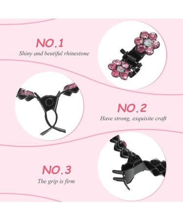 96 Rhinestone Mini Flower Hair Claw Clips - Assorted Colors for Women and Girls - Buy Online on GoSupps.com