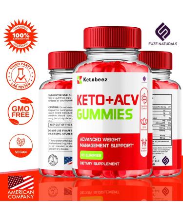 Buy Ketobeez ACV Gummies 1000MG - 3 Pack | Advanced Keto Support with Folate & B12 | 180 Gummies for Optimal Health - Buy Online on GoSupps.com