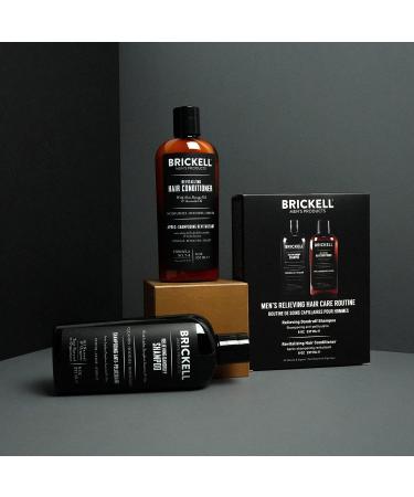 Brickell Men's Dandruff Shampoo and Conditioner Set - Natural & Organic Hair Care Routine for Men - Buy Online on GoSupps.com