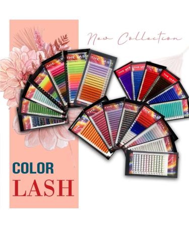 THE LASH SUPPLY Color Volume Eyelash Extensions CC Curl 13-18mm Length 0.07 Thickness - Multi Color Pack for Natural & Long-lasting Curl - Professional Use Only - Mixed Color Pack (10mm 12mm 14mm 16mm) - Buy Online on GoSupps.com