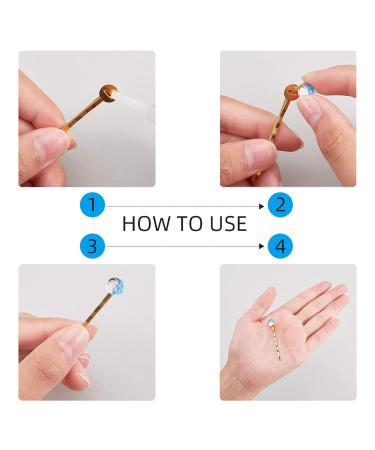 Shop Pandahall 50 Sets Hair Bobby Pins & Clips - 5 Colors DIY Glass Cabochons | International Shipping Available - Buy Online on GoSupps.com