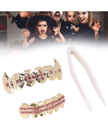 Gold Teeth Brace Set Teeth Brace Teeth Jewelry For Halloween Party Hip Hop Show Halloween Brace Set Gold For Oral Metal Teeth Decoration Gadget () - Buy Online on GoSupps.com