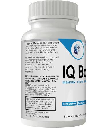 nutra4health IQ Boost Smart Pill Optimal Cognitive Support Brain Omega Original Nootropic Pills Capsules - Buy Online on GoSupps.com