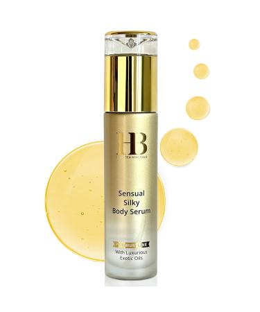 HB Sensual Silky Body Serum - Luxurious Exotic Oils for Silky Smooth Skin - Nourishing Softening and Shine Control - 100ml - Body Serum for Women Dry Skin and Hyperpigmentation