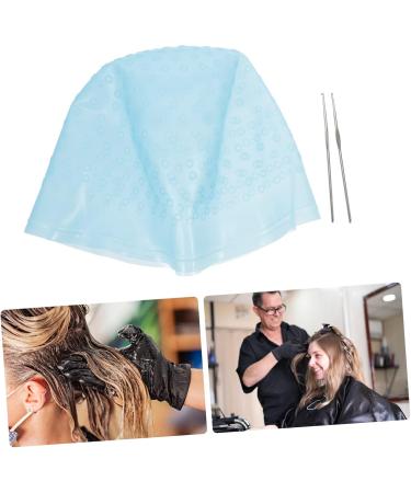 Mikinona 1ensemble Bonnet De Silicone R utilisable Avec Pour M ches Outil De Capillaire Pratique Pour R sultat Parfait 22X16X1CM Bleu - Buy Online on GoSupps.com