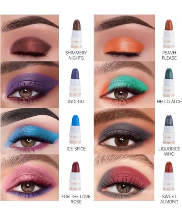 8 Colors Glitter Eyeshadow Stick Colorful Set Waterproof Eye Shadow Pencil Eye shadow Stick Pen Makeup Set Waterproof & Long Lasting Starter Eyeshadow Stick Sets - Buy Online on GoSupps.com