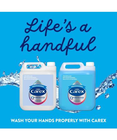 Carex Original Professional Antibacterial Hand Wash - Bulk Buy Eco Refill (2 X 5L) | Gentle & Effective Liquid Hand Soap - Buy Online on GoSupps.com