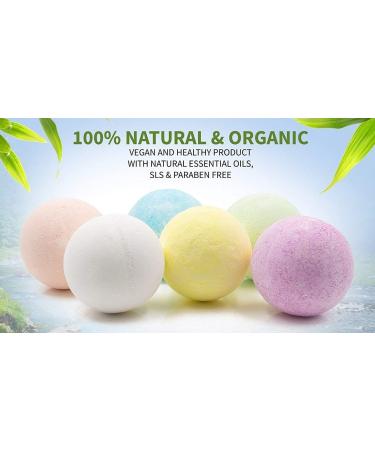  BoBoHome 6 Piece Bath Bombs Set Explosion Ball Deep Sea Bath Salt Body Essential Oil Bath Ball Natural Bubble - Buy Online on GoSupps.com