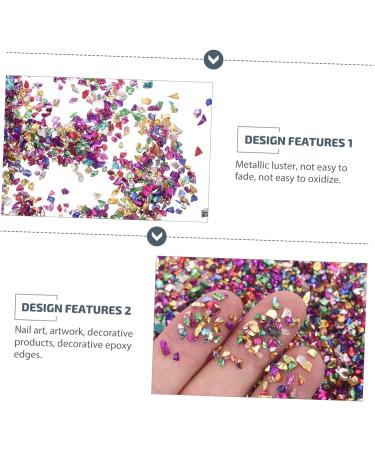 1 Glass Chip Nail Accessories Rhinestones Epoxy Resin Nail Art Charms Glass Epoxy Fillers Nail Art Fillers Manicure Charms DIY Charm Fillers Manicure Fillers Nail Stickers Filling 0.5X0.3cm Colorful - Buy Online on GoSupps.com